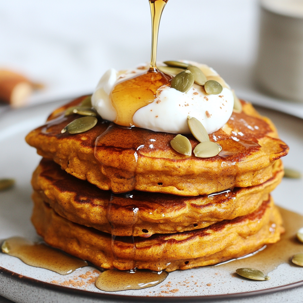 Golden Maple & Cinnamon Pancakes